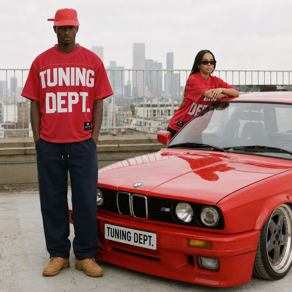 TUNING DEPT. 03 – Boxy Football Jersey (UNISEX)